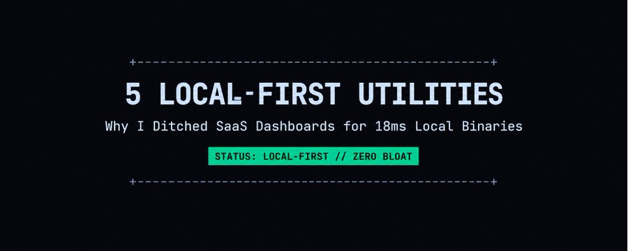 Why I Built 5 Local-First Utilities Cover